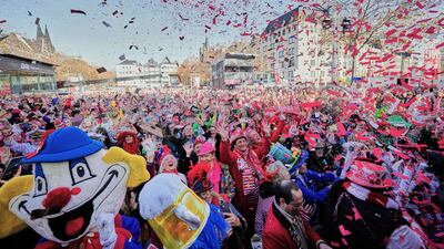 The opening of carnival season in Cologne, Germany. AP
