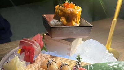 The Clap sushi platter is a highlight. Paul Carey / The National