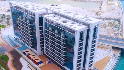 RAK Properties' Gateway Residences project at Raha Island on Mina Al Arab was handed over in April last year. Courtesy of RAK Properties.