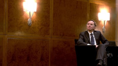 Lord Green, the UK Minister of State for Trade and Investment during the British Business Group meeting at Emirates Towers hotel in Dubai. Pawan Singh / The National