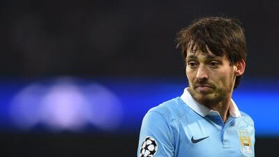 Manchester City’s David Silva in action during the UEFA Champions League round of 16 second leg soccer match between Manchester City and Dynamo Kiev held at the Etihad Stadium in Manchester, Britain, 15 March 2016. EPA/Peter Powell