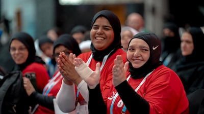 Athletes cheer on their teammates at the UAE Games, which serve as preparation for the Special Olympics next year. Photo: Special Olympics UAE
