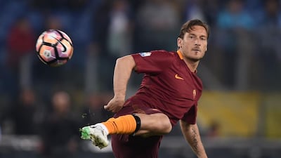 Francesco Totti is Roma's all-time leading goalscorer. Filippo Monteforte / AFP