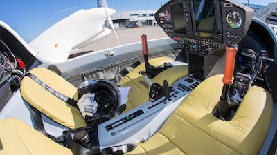 The cockpit of the HY4. Christoph Schmidt / EPA