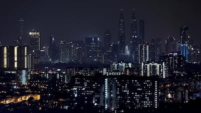 The Petronas Twin Towers as lights were dimmed during the Earth Hour in Kuala Lumpur, Malaysia. Reuters