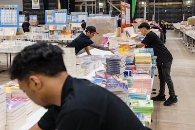 Big Bad Wolf was held at Sharjah Expo Centre in 2023. Antonie Robertson / The National