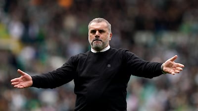 Ange Postecoglou won five trophies in two seasons at Scottish club Celtic. PA
