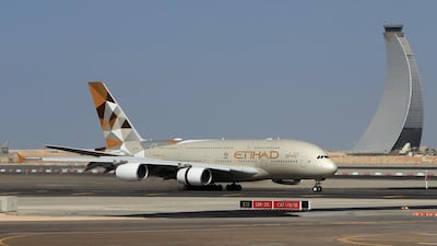 Etihad, Boeing, Masdar and Adnoc set out a plan for actions needed to produce zero-carbon fuel. Ravindranath K / The National