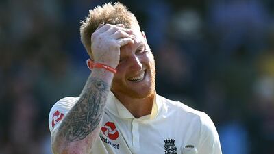 England's Ben Stokes reacts after England won the third Ashes cricket Test match between England and Australia at Headingley in Leeds, England. AFP