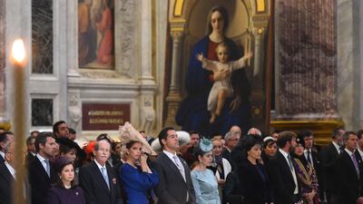 Aristocrats travelled from across Europe for the lavish ceremony