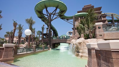 Get 20 per cent off general admission at Aquaventure at Atlantis, The Palm, with your Emirates boarding pass this summer. Razan Alzayani / The National