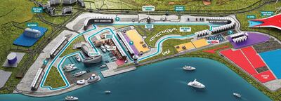 A map of Yas Marina Circuit. Courtesy Yas Marina Circuit