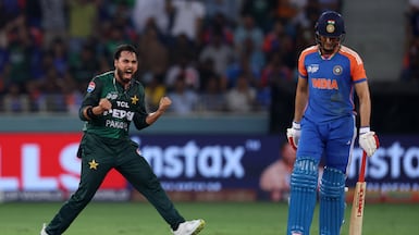 Pakistan and India last locked horns during the Asia Cup last year in Dubai. Chris Whiteoak / The National