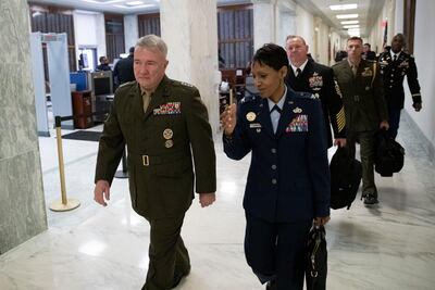 Gen Kenneth McKenzie appeared at the House Armed Services committee on Tuesday hearing. AP