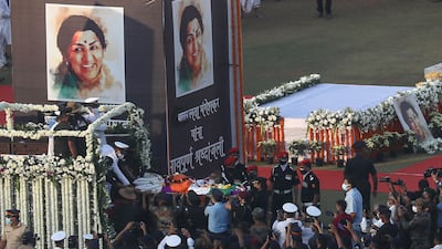 Lata Mangeshkar started playback singing for Hindi films in 1946, a year before India's independence from the British. EPA