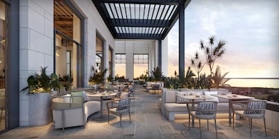 The terrace at Kasibeyaz, Dubai Hills Mall. Photo: Kasibeyaz