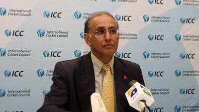 Haroon Lorgat, the ICC chief executive, gave a news conference at its Dubai headquarters last night.