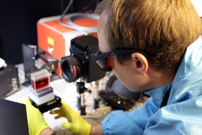 Dubai's Xpanceo is working on technology that could help alleviate issues with a lack of cornea donors. Chris Whiteoak / The National