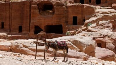 The ancient city of Petra is seen empty of tourists after the government closed all tourist facilities in Jordan. Reuters