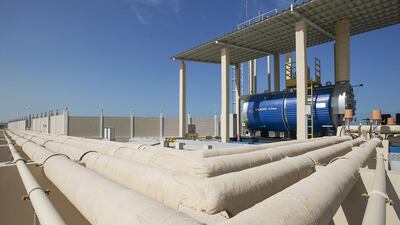 Masdar's pilot desalination plant at Ghantoot shows the capacity to be a world leader in green know-how. (Mona Al Marzooqi/ The National)