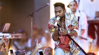 Miguel’s latest album Wildheart has debuted at No 2 on the Billboard charts. David McNew / Reuters