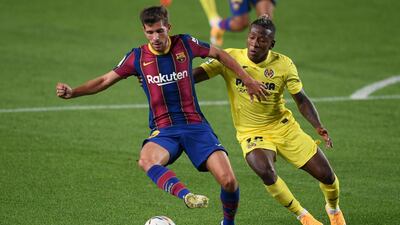 Sergi Roberto – 7, Roberto was the quieter of the two full backs but he managed to set up Philippe Coutinho on one occasion when he cut back from the byline on the right-hand side. AFP