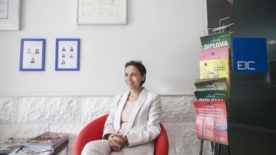 Thouraya Labben, the dean of European International College, says they are expecting more students with Expo 2020 just around the corner and opportunities in the tourism sector abound. Mona Al Marzooqi / The National