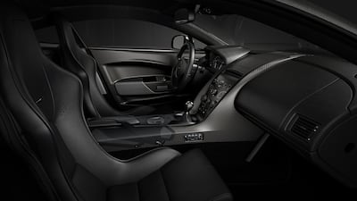 The new car's interior has been updated. Courtesy Aston Martin