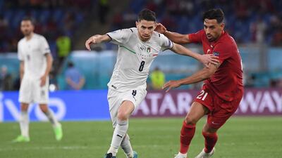 Jorginho 7 - Italy moved the ball well in midfield and Jorginho was the conductor in a high volume of attacks. The Champions League winner didn’t put a foot wrong on the opening night with a solid display. AFP