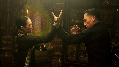 Ziyi Zhang, left, and Tony Leung Chiu Wai, in The Weinstein Company's upcoming release, "The Grandmaster." Wong Kar Wai swears he’s seen people fly. The acclaimed Hong Kong director crossed China meeting 100 kung fu masters as research for his new film about Bruce Lee’s teacher, The Grandmaster. AP Photo