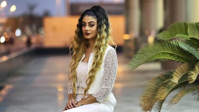 Merhan Keller, pictured in Dubai in 2019, made a criminal complaint against Egyptian television presenter Tamer Amin for crude slurs that he made against her in a live TV broadcast. Pawan Singh / The National