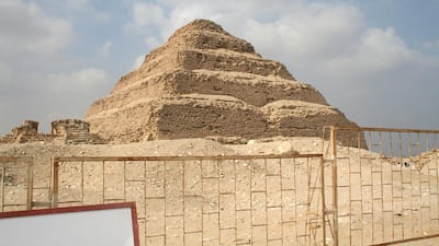 The Step Pyramid at Saqqara. Courtesy Peter James