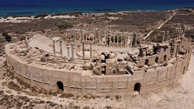 Leptis Magna on the Libyan coast was once among the Roman Empire's most beautiful cities. Several pieces from its ruins were taken to the UK by a British diplomat in the early 19th century. The Libyan government says its heritage was stolen and is asking the Crown Estate to return the items. AFP