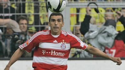 Brazilian footballer Lucio shown during a match with former club Bayern Munich in August 2008. Frank Augstein / AP