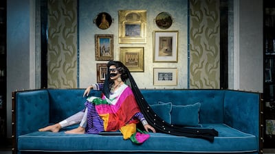 Look 2: riot of colour. Courtesy Issa Saleh AlKindy