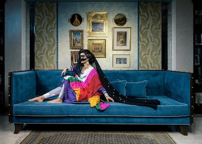 Look 2: riot of colour. Courtesy Issa Saleh AlKindy