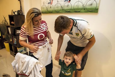 Sarah, James and Sebastian Greenwood. Antonie Robertson / The National