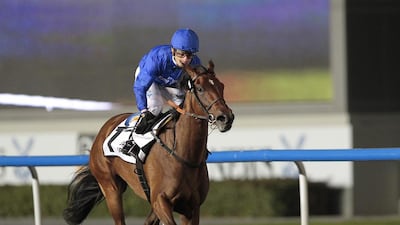 Godolphin is hoping to get a clear picture of Ihtimal at Newmarket. Jeffrey E Biteng / The National