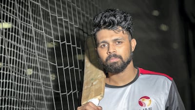 UAE batsman Basil Hameed.
