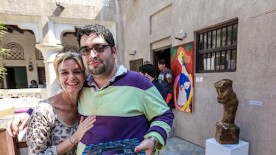 Wemmy de Maaker, left, with Zaid Jafar. Victor Besa for The National