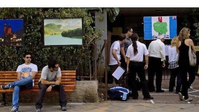 People waiting outside the Polish embassy in Tel Aviv, Israel. In recent years, tens of thousands of Israelis have requested and received the citizenship of European countries such as Poland and Germany that were killing fields for Jews just decades ago. Ariel Schalit / AP Photo