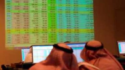 Saudi traders in Riyadh. The kingdom's stock exchange is expecting a number of listings this year. AFP