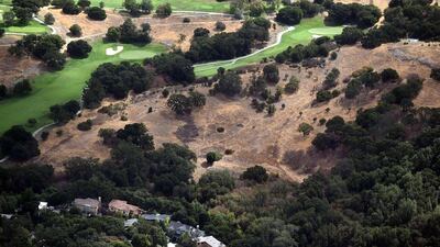 A drought affected area near Los Altos Hills, California. Jewel Samad / AFP