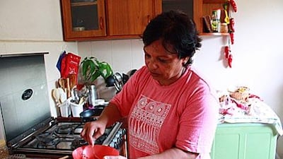 Bettina Gera holds cooking classes at her home near Panaji, the capital of Goa.