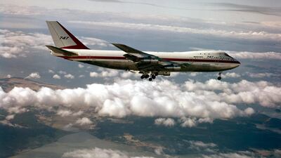 The first 747 flight in 1969.