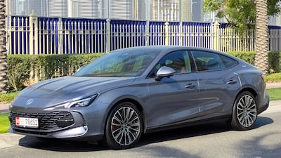 The MG 7 2.0T is a stylish recent addition the manufacturer's modern line-up. Gautam Sharma for The National