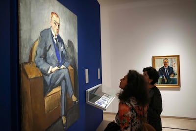 People attend the reopening of the Sursock Museum in the Lebanese capital Beirut. AFP