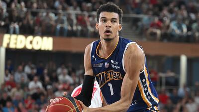 Metropolitan 92's French star Victor Wembanyama is being compared to some of the NBA's best players. AFP