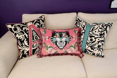 Distinct design at Nadine Kanso’s Dubai home. Pawan Singh / The National