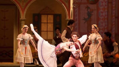 Xiomara Reyes and Ivan Vasiliev of American Ballet Theatre will perform Coppélia at the Abu Dhabi Festival on March 28 and 29, 2014. Courtesy Rosalie O'Connor